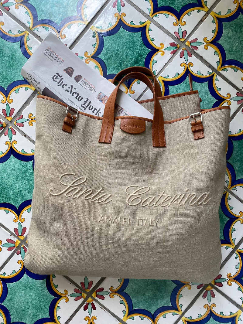 Santa Caterina Beach Tote Linen Special Edition